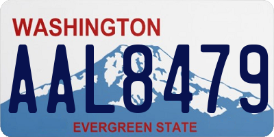WA license plate AAL8479
