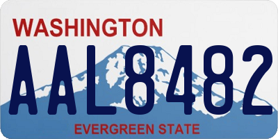 WA license plate AAL8482