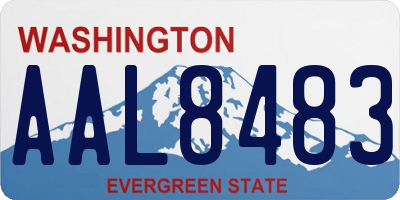 WA license plate AAL8483