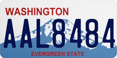 WA license plate AAL8484
