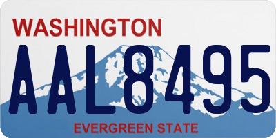 WA license plate AAL8495