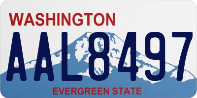 WA license plate AAL8497