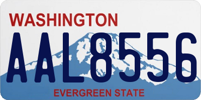 WA license plate AAL8556