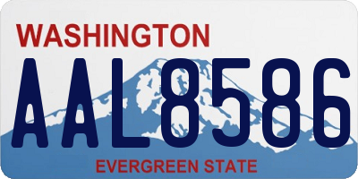 WA license plate AAL8586