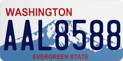 WA license plate AAL8588