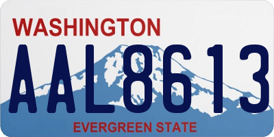WA license plate AAL8613