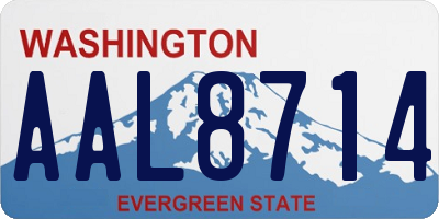 WA license plate AAL8714