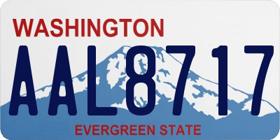 WA license plate AAL8717