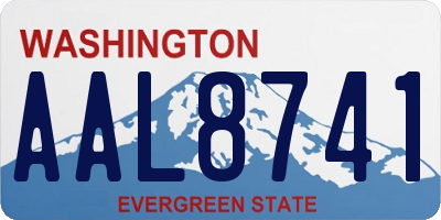 WA license plate AAL8741