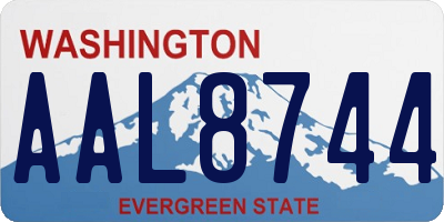 WA license plate AAL8744