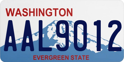 WA license plate AAL9012