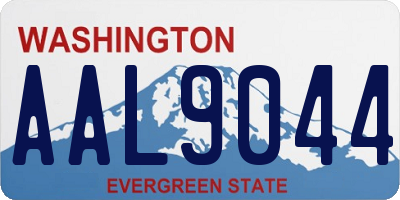 WA license plate AAL9044