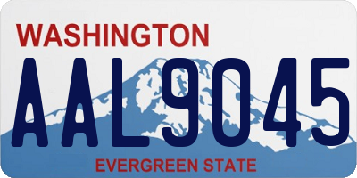 WA license plate AAL9045