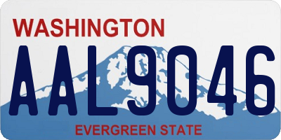 WA license plate AAL9046