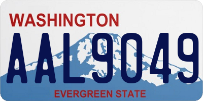 WA license plate AAL9049