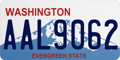 WA license plate AAL9062