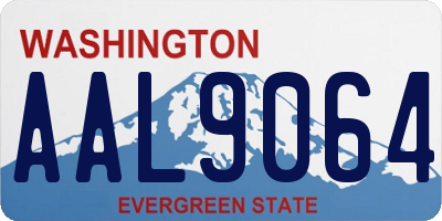 WA license plate AAL9064