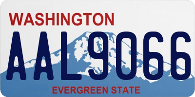 WA license plate AAL9066