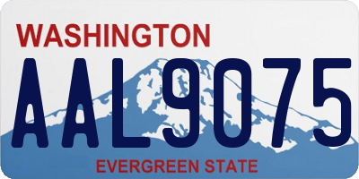 WA license plate AAL9075
