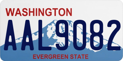 WA license plate AAL9082