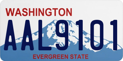 WA license plate AAL9101