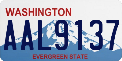 WA license plate AAL9137
