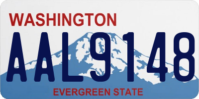 WA license plate AAL9148