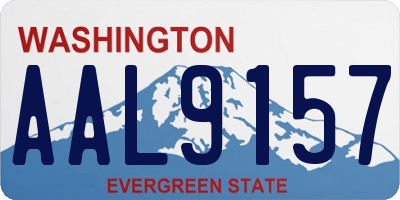 WA license plate AAL9157