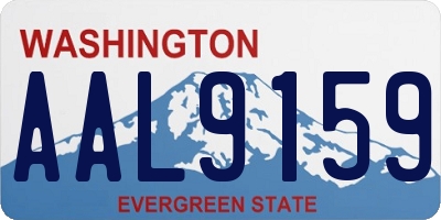 WA license plate AAL9159