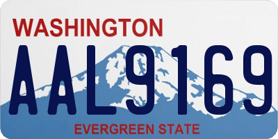 WA license plate AAL9169