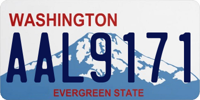 WA license plate AAL9171