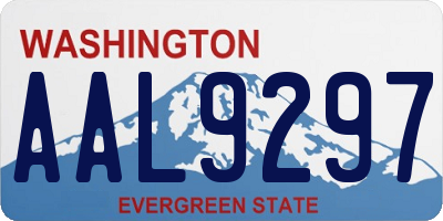 WA license plate AAL9297