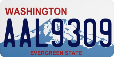 WA license plate AAL9309