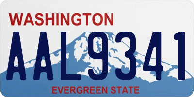 WA license plate AAL9341