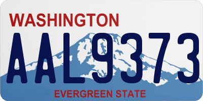 WA license plate AAL9373