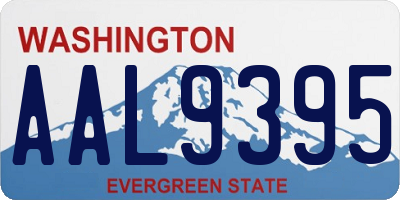WA license plate AAL9395