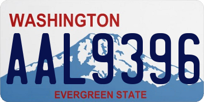 WA license plate AAL9396