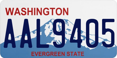 WA license plate AAL9405