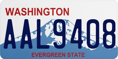 WA license plate AAL9408