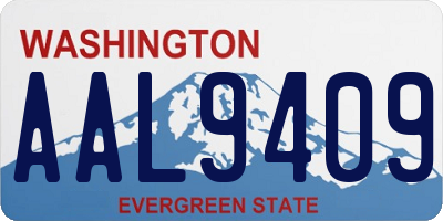 WA license plate AAL9409