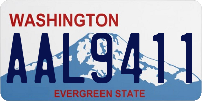WA license plate AAL9411