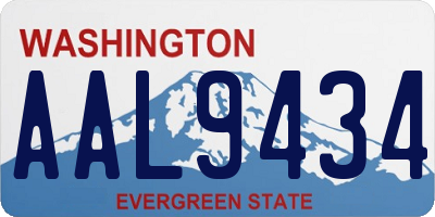 WA license plate AAL9434