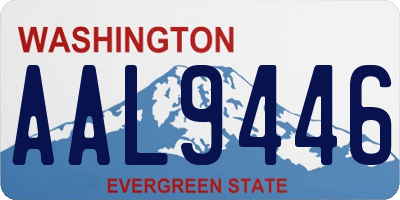 WA license plate AAL9446