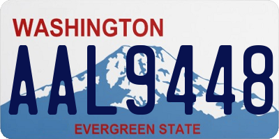 WA license plate AAL9448
