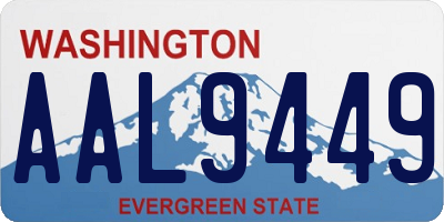 WA license plate AAL9449