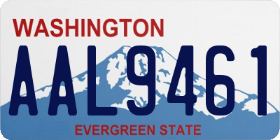 WA license plate AAL9461