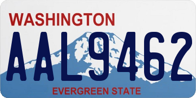 WA license plate AAL9462