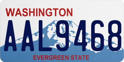 WA license plate AAL9468