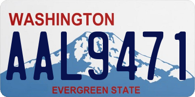 WA license plate AAL9471
