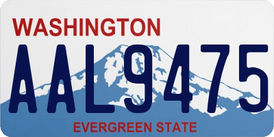 WA license plate AAL9475